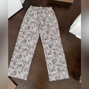Reformation Olina Printed Linen Pants